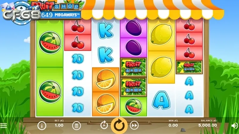 Fruit shop là trò chơi slot có chủ đề vui nhộn dễ kiếm thưởng